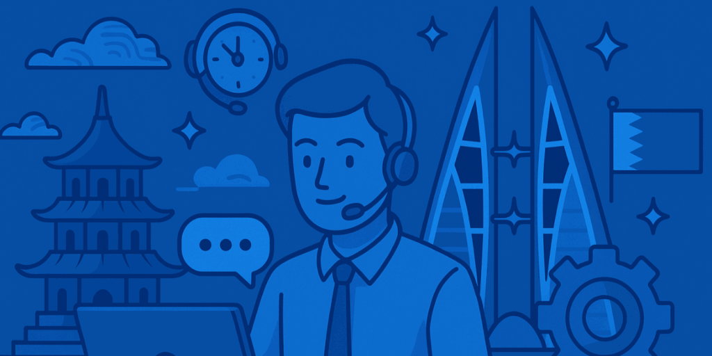 setting up a call center in bahrain image animation