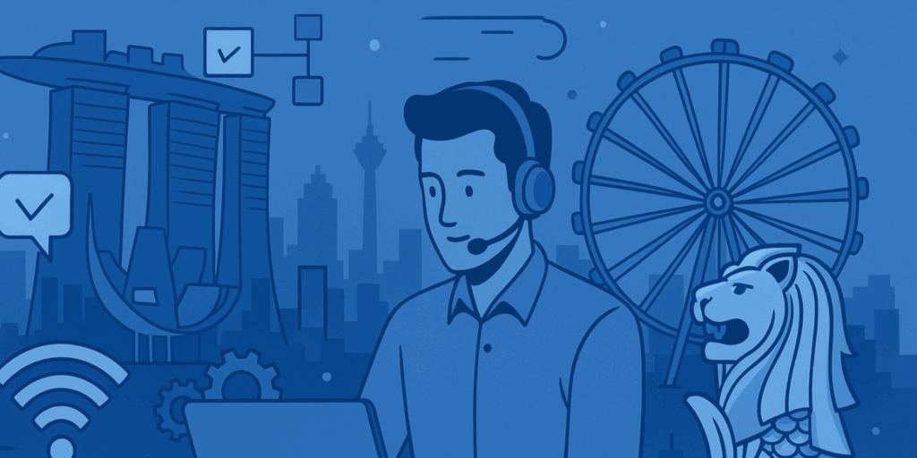 call center in singapore pictorial representation