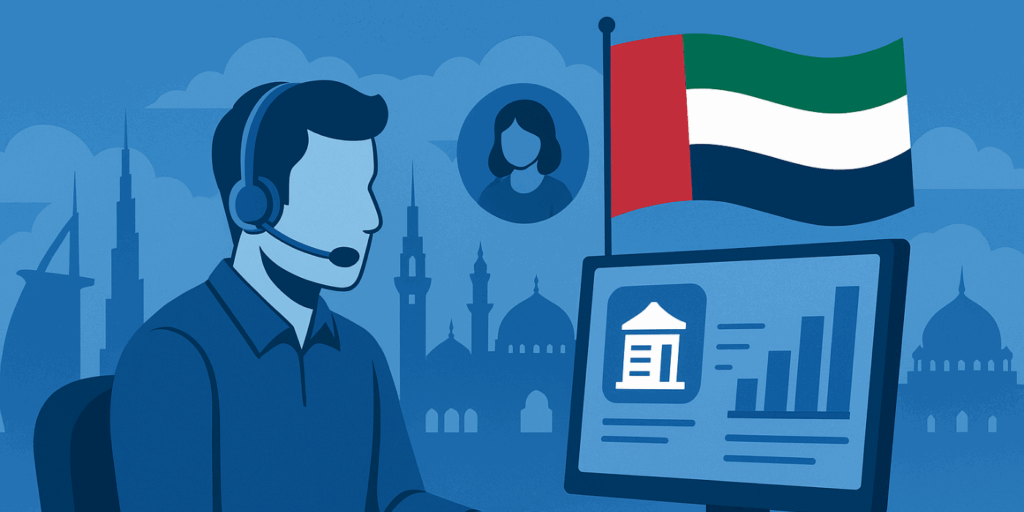 Call center in UAE pictorial representation