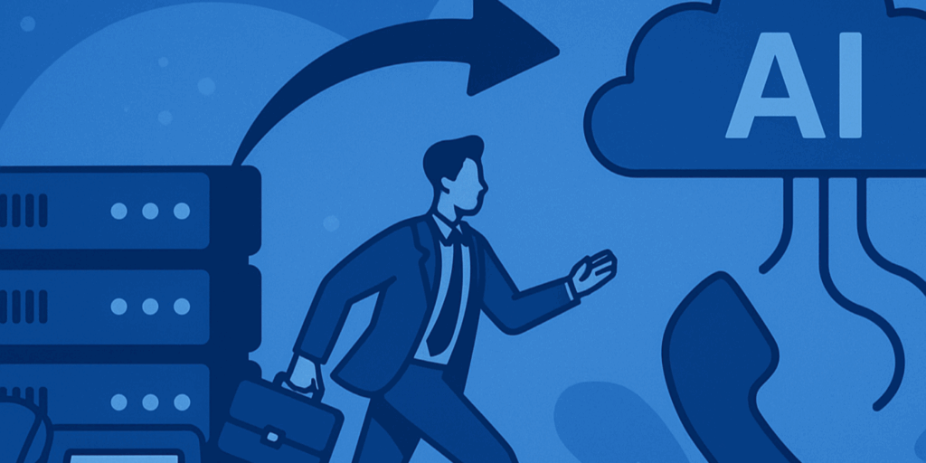 a man moving toward AI powered solutions