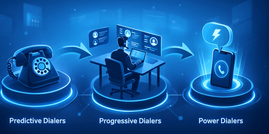 predictive progressive dialers progression diagram